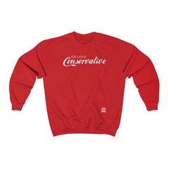 Ice Cold Conservative Premium Sweatshirt Parody Sweatshirt Red L 