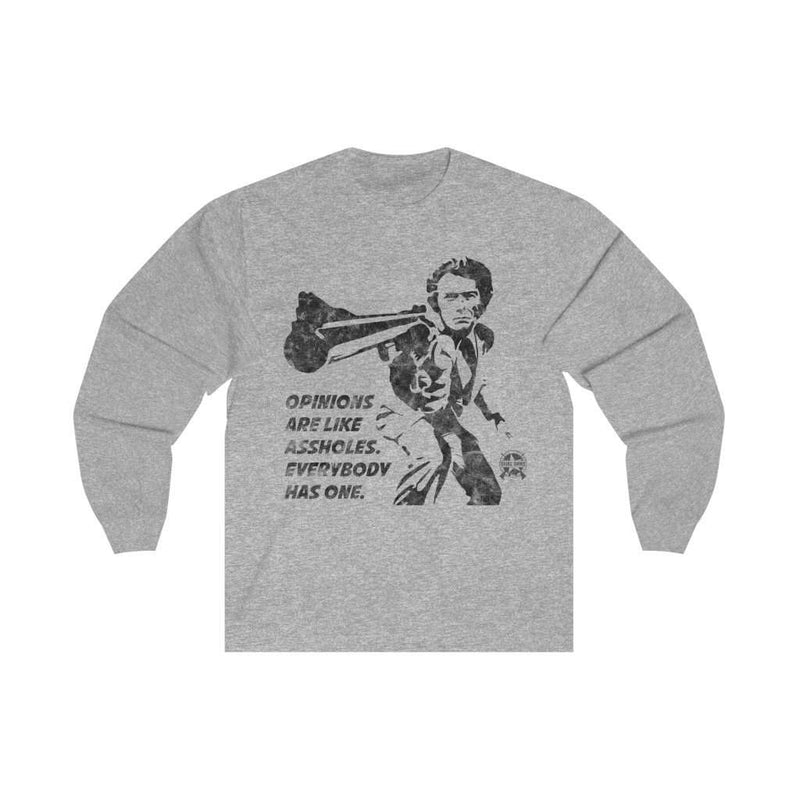 Opinions Are Like Assholes... Dirty Harry Long Sleeve T-Shirt Long-sleeve Athletic Heather L 