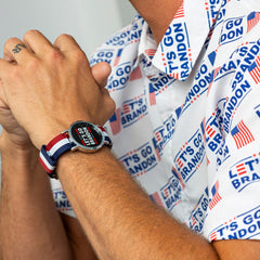 LIMITED EDITION Let's Go Brandon Patriotic Watch Watches 