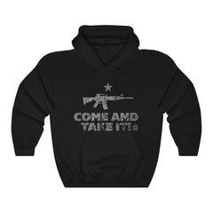 Come And Take It Distressed Style AR-15 Hoodie Hoodie Black S 