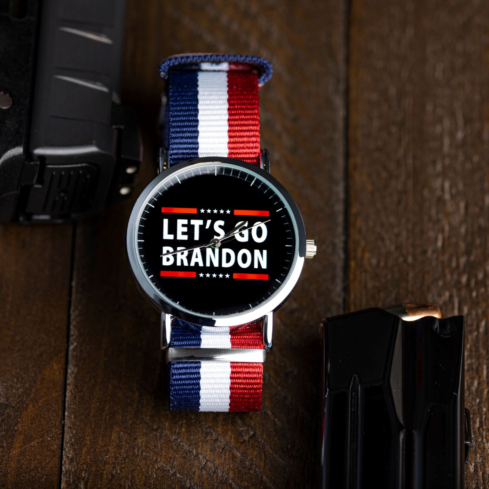 LIMITED EDITION Let's Go Brandon Patriotic Watch Watches 