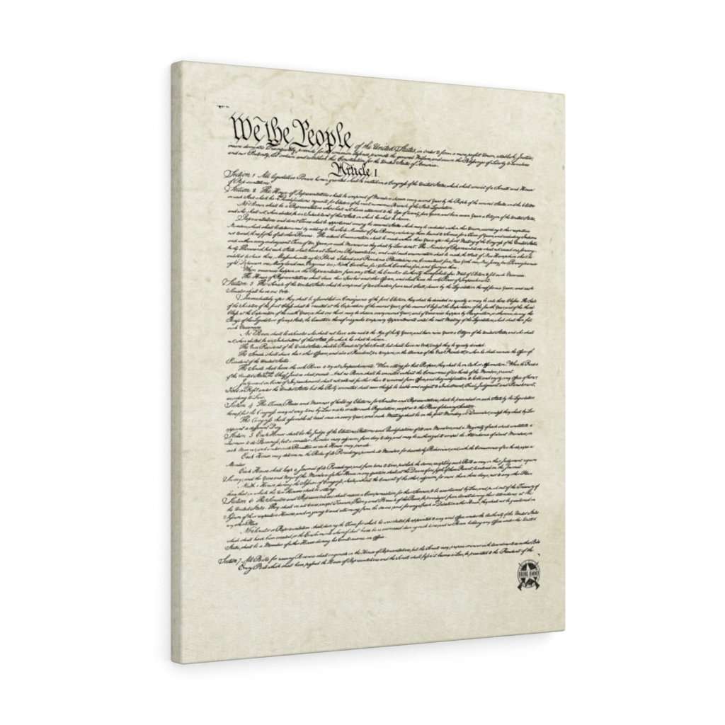 US Constitution Premium Canvas Print Canvas 24″ × 30″ Premium Gallery Wraps (1.25″) 