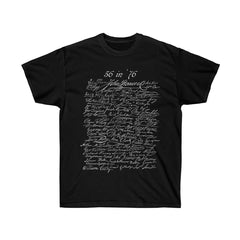 56 in '76 Signers of the Declaration of Independence T-Shirt T-Shirt Black S 