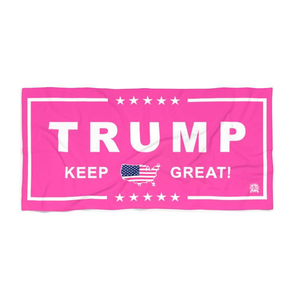 Limited Edition: Women's Pink Trump Luxury Beach / Pool Towel Home Decor LARGE (30 x 60) 