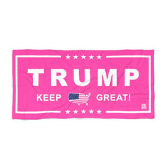 Limited Edition: Women's Pink Trump Luxury Beach / Pool Towel Home Decor LARGE (30 x 60) 