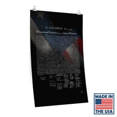 Declaration of Independence Black Edition Premium Poster Poster EXTRA LARGE (24 × 36) 