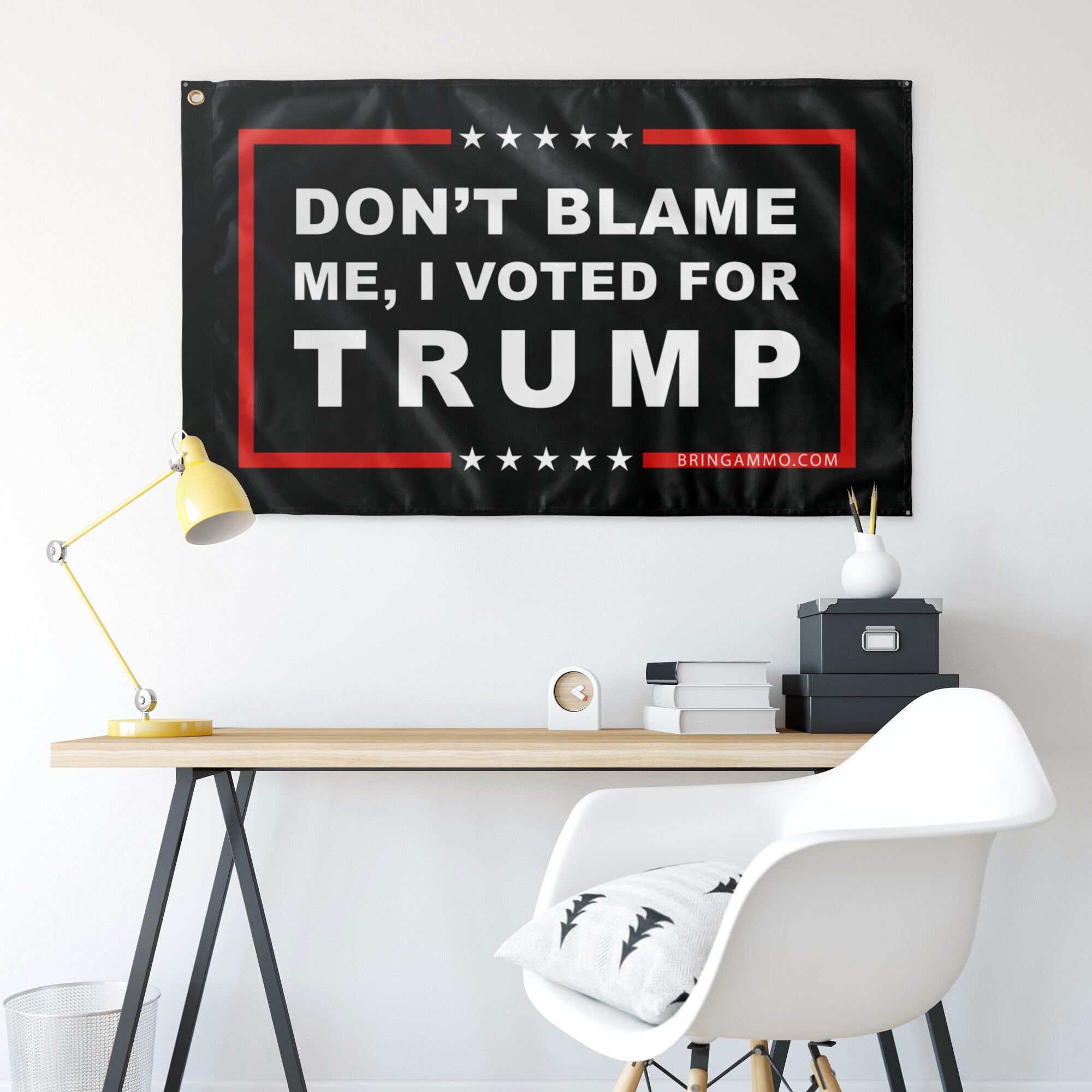 Don't Blame Me, I Voted for Trump Flag Wall Art 
