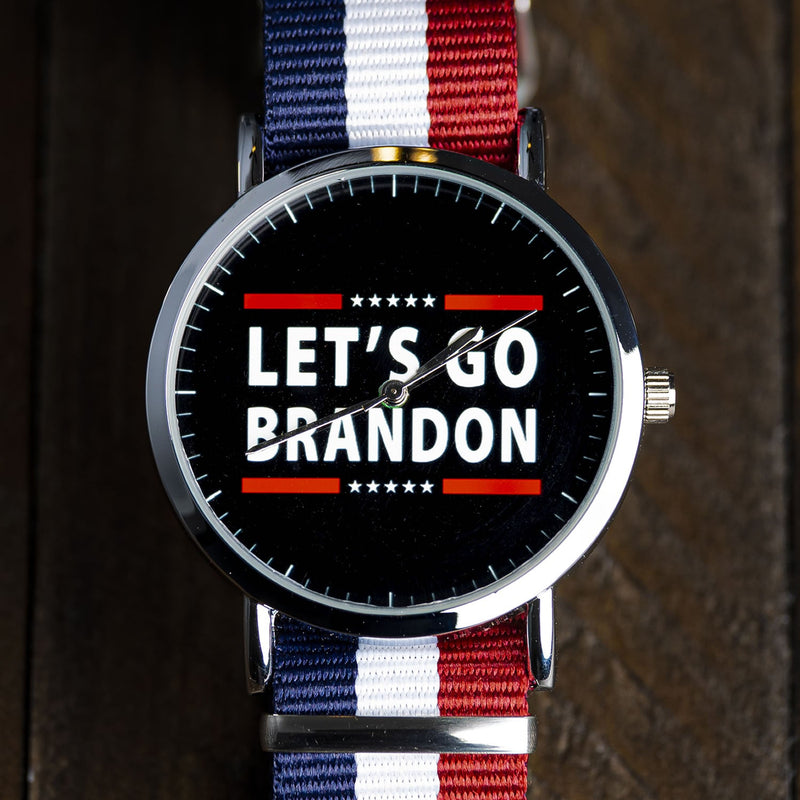 LIMITED EDITION Let's Go Brandon Patriotic Watch Watches One Size 