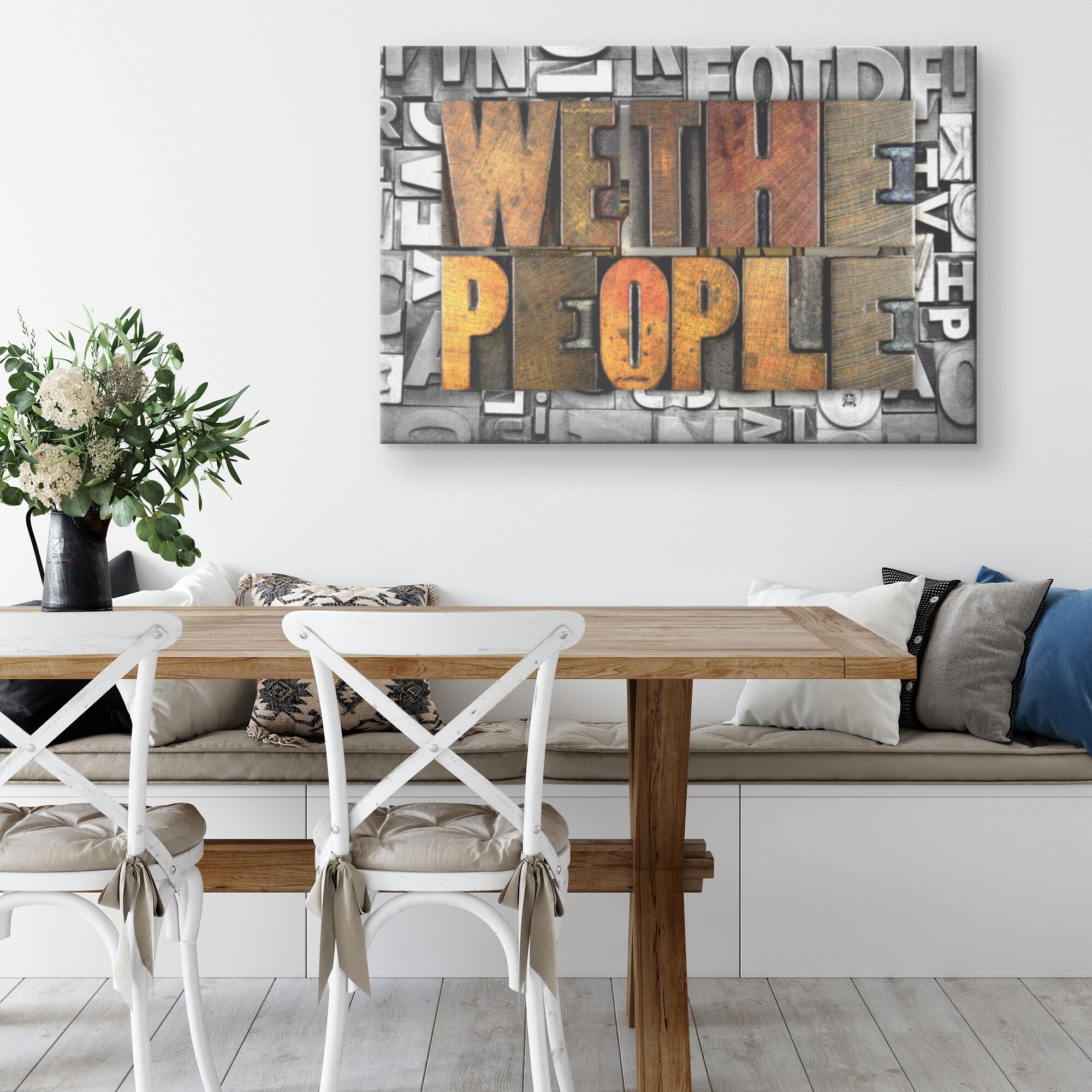 We The People Premium Canvas Print Wall Art 