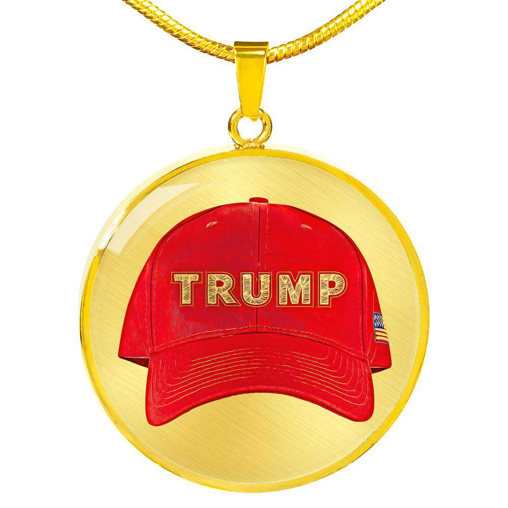 The Trump Red Hat Luxury Necklace - Made In USA! Jewelry 