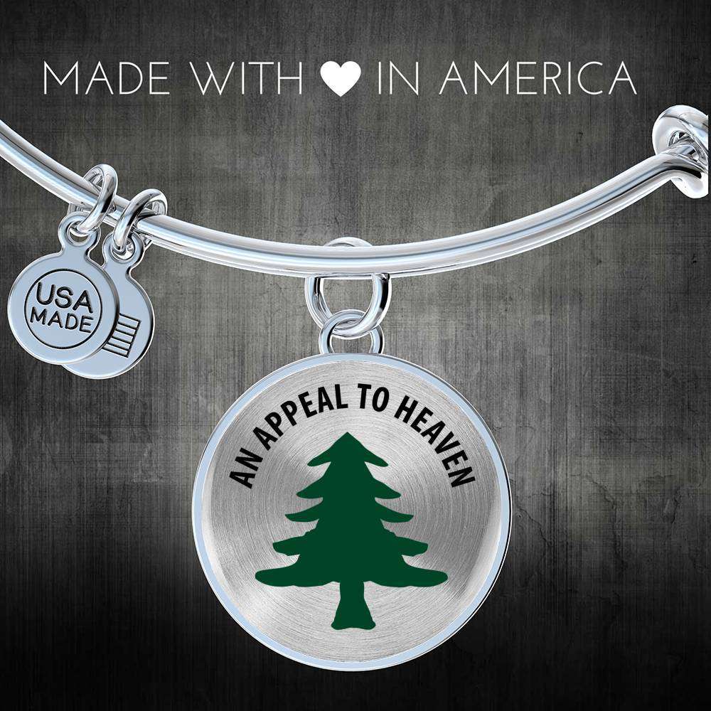 An Appeal To Heaven Revolutionary Flag Luxury Bangle Bracelet - Made In America! Jewelry 