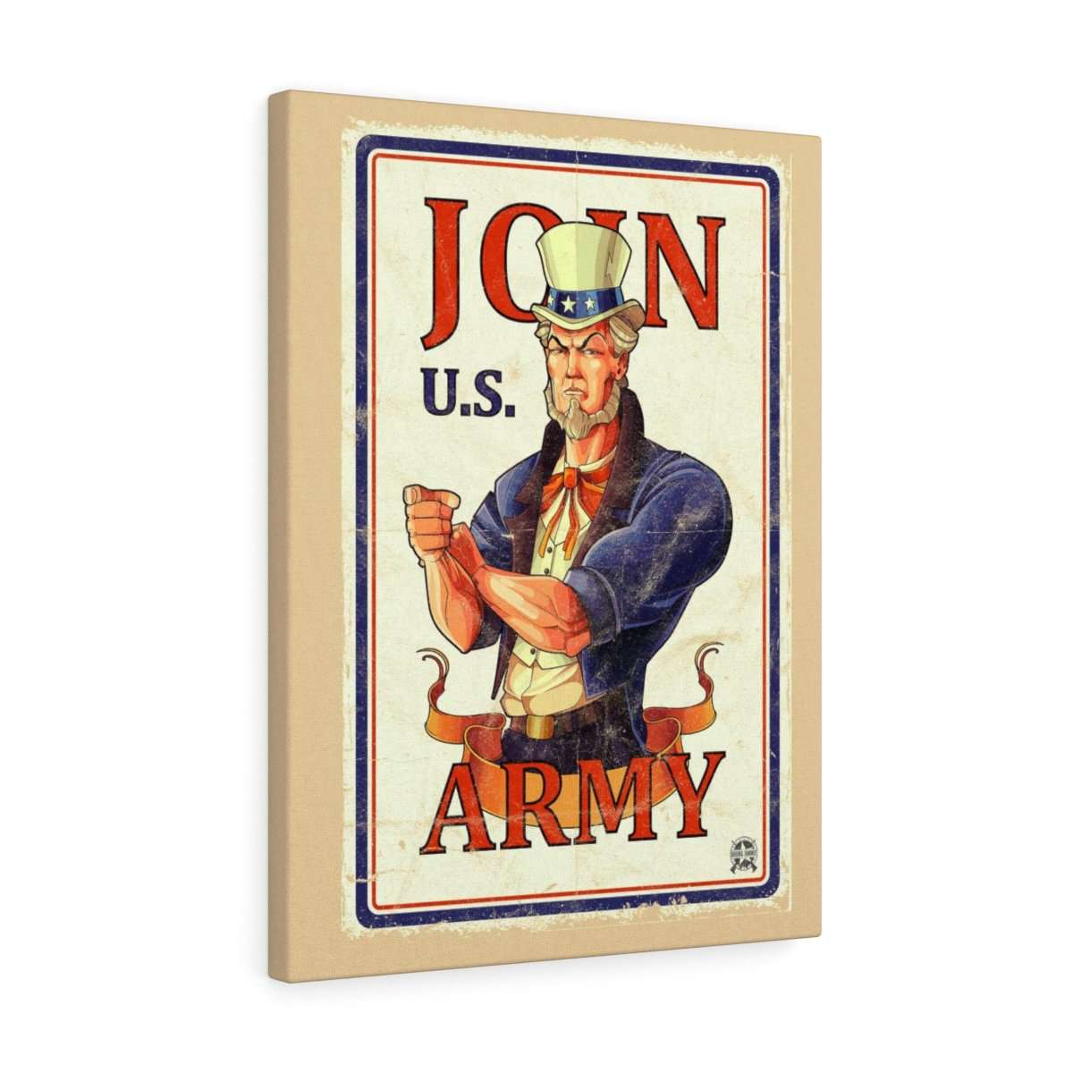 Join U.S. Army Vintage Canvas Print Canvas 18″ × 24″ Premium Gallery Wraps (1.25″) 