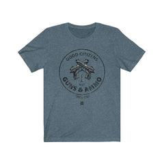 Good Citizens Buy Guns & Ammo Premium Jersey T-Shirt T-Shirt Heather Slate XS 