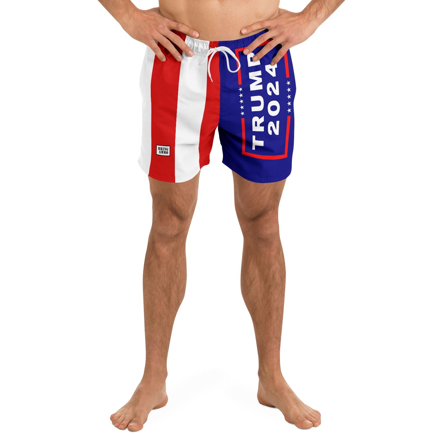 Exclusive: Trump 2024 Patriotic Men's Swim Shorts Swim Trunks Men - AOP 