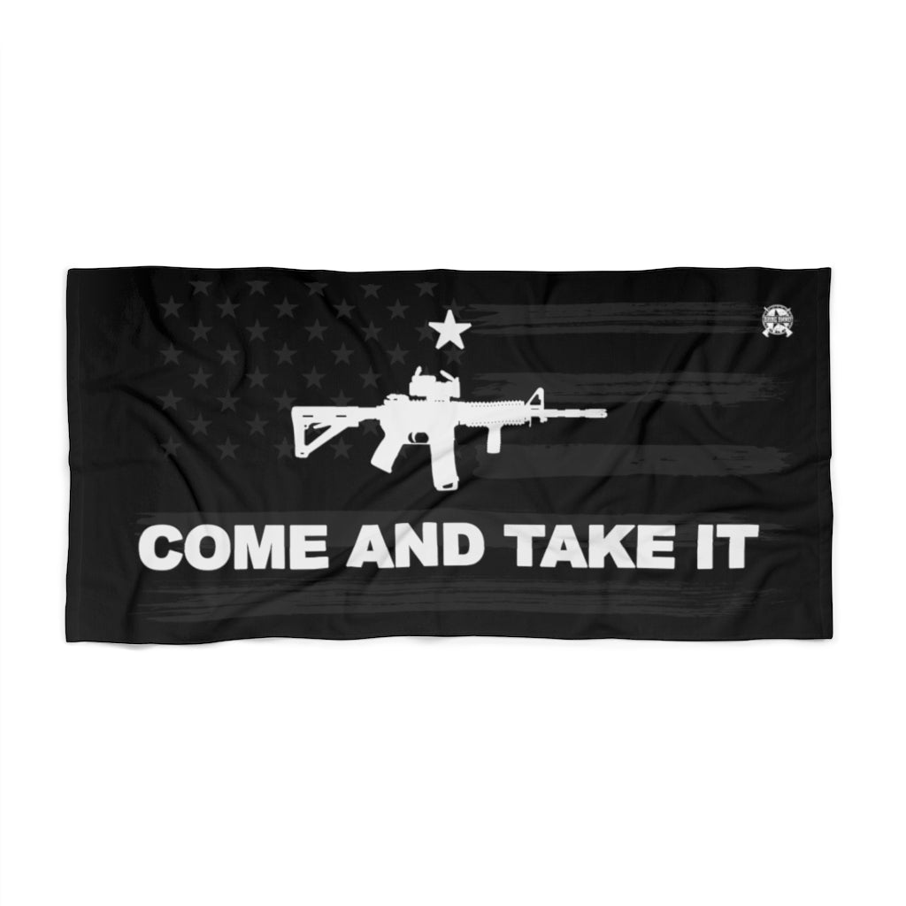Come and Take It Luxury Beach / Pool Towel Home Decor LARGE (30 X 60) 