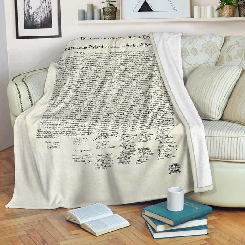 Declaration of Independence Premium Ultra Soft Micro Fleece Blanket Blankets LARGE (60