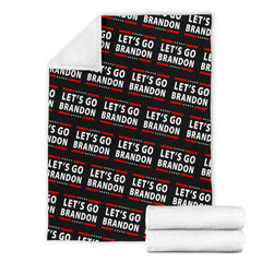 Let's Go Brandon Ultra Soft Premium Micro Fleece Blanket Blankets 