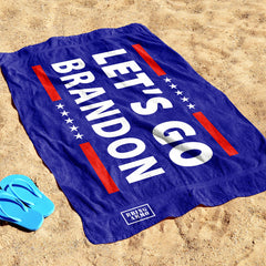 Let's Go Brandon Luxury Beach / Pool Towel Home Decor 