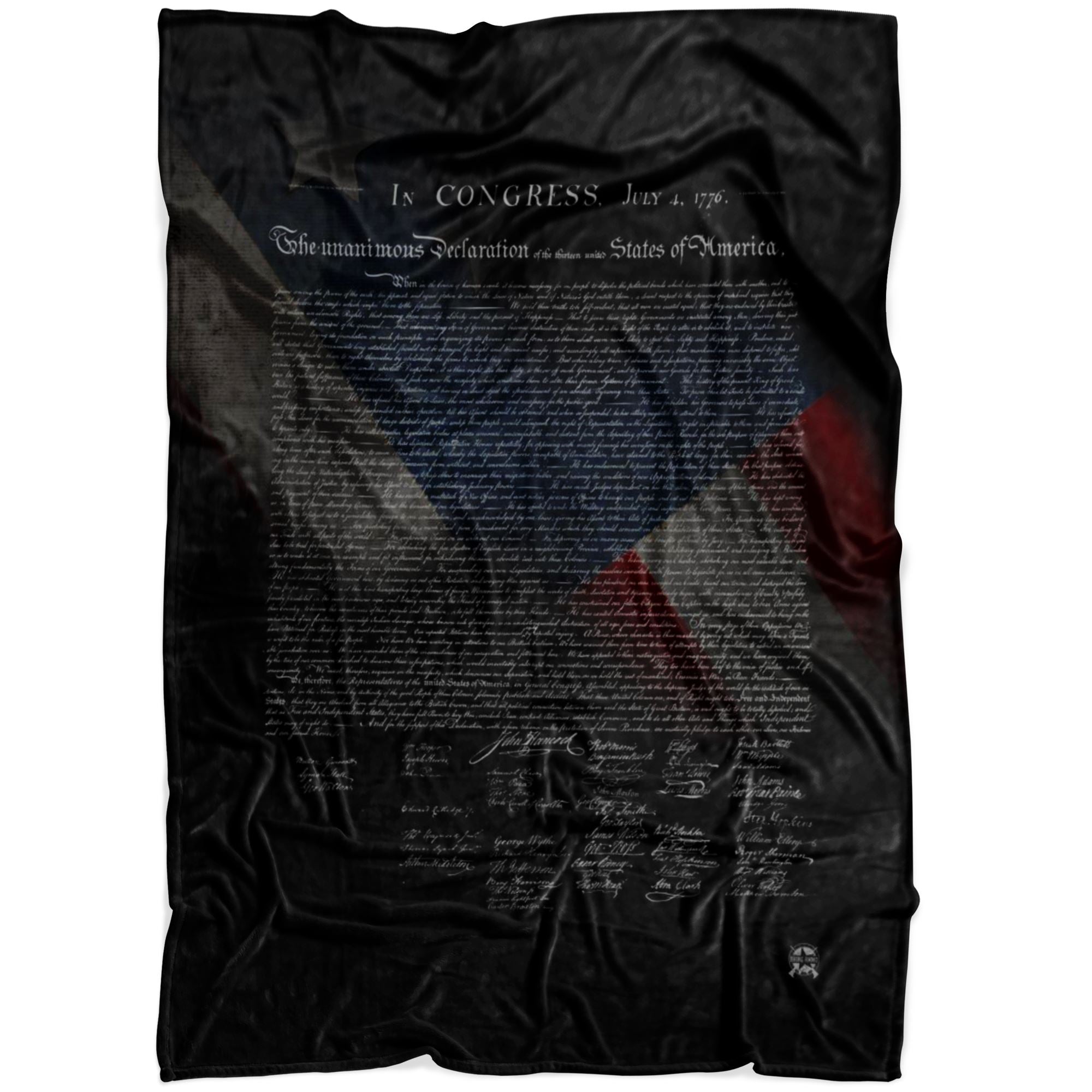 Declaration of Independence Black Edition Ultra Soft Premium Micro Fleece Blanket Blankets LARGE (60x50) 