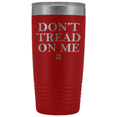 Don't Tread On Me Stainless Etched Tumbler Tumblers Red 